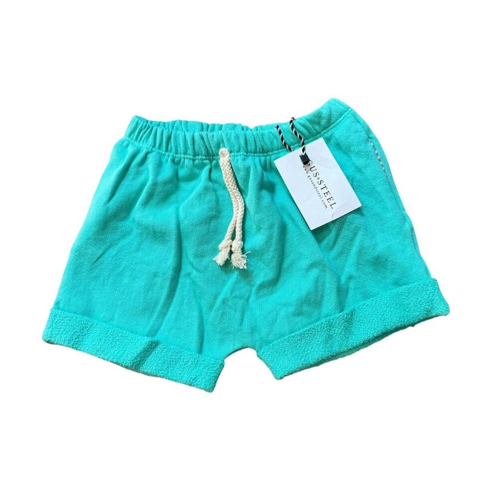 NWT Gus + Steel Mint Rolled Hem Shorts 5T
